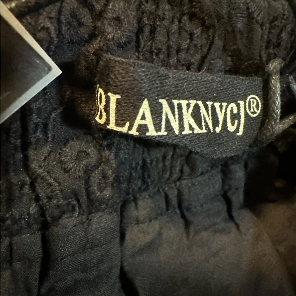 Blank NYC High Waist Black Eyelet Women's Shorts - Picture 6 of 8